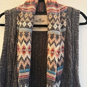 Hollister Knit Vest Wool Blend